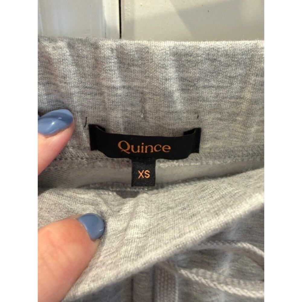 Quince NWOT XS Bundle SuperSoft Fleece Shorts & Organic Rib Long Sleeve Tee - Picture 7 of 16